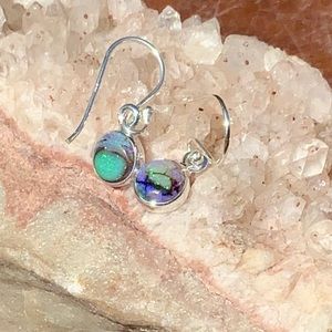 STERLING OPAL 925 STERLING SILVER EARRINGS